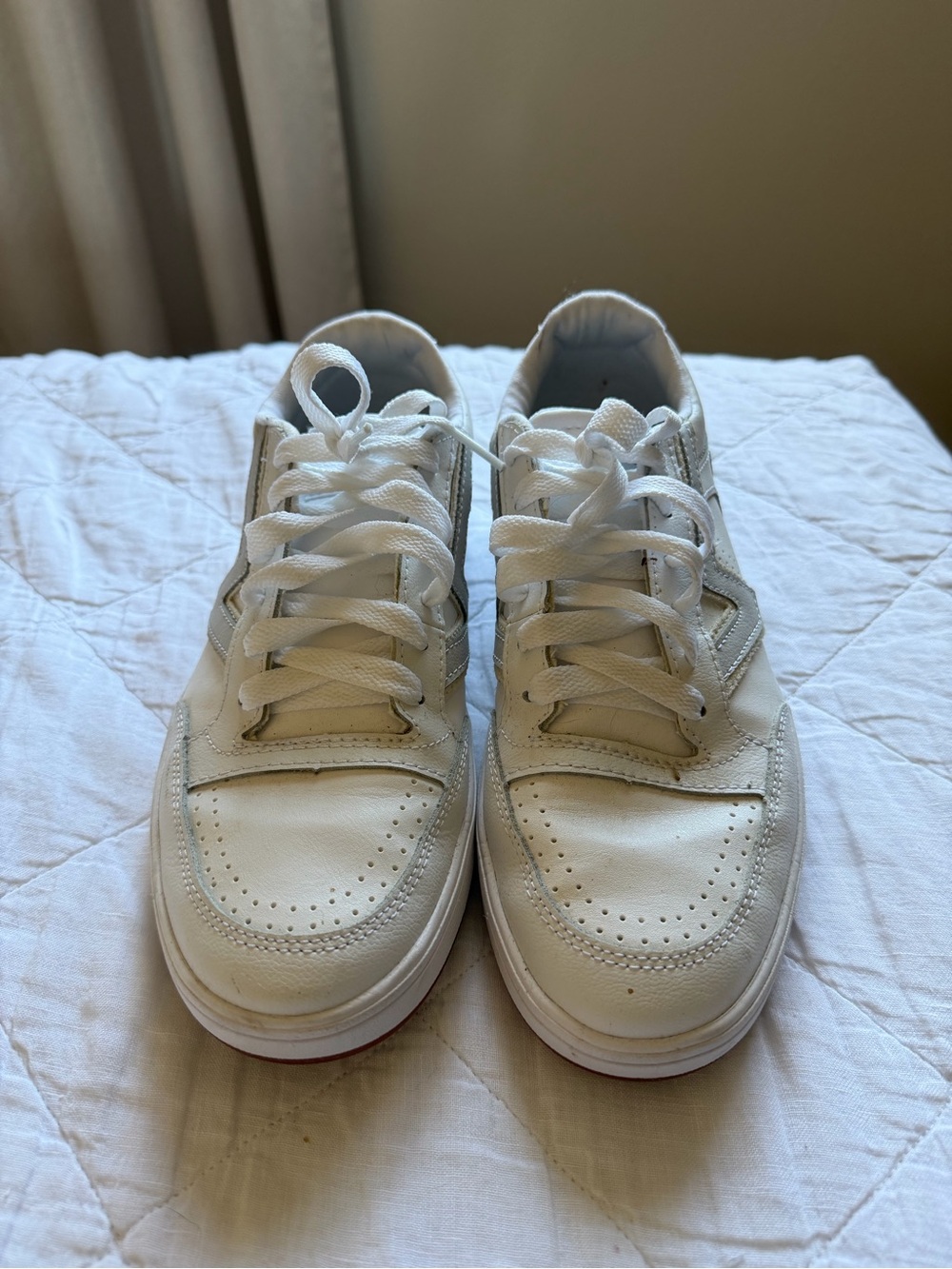 Women’s White leather vans